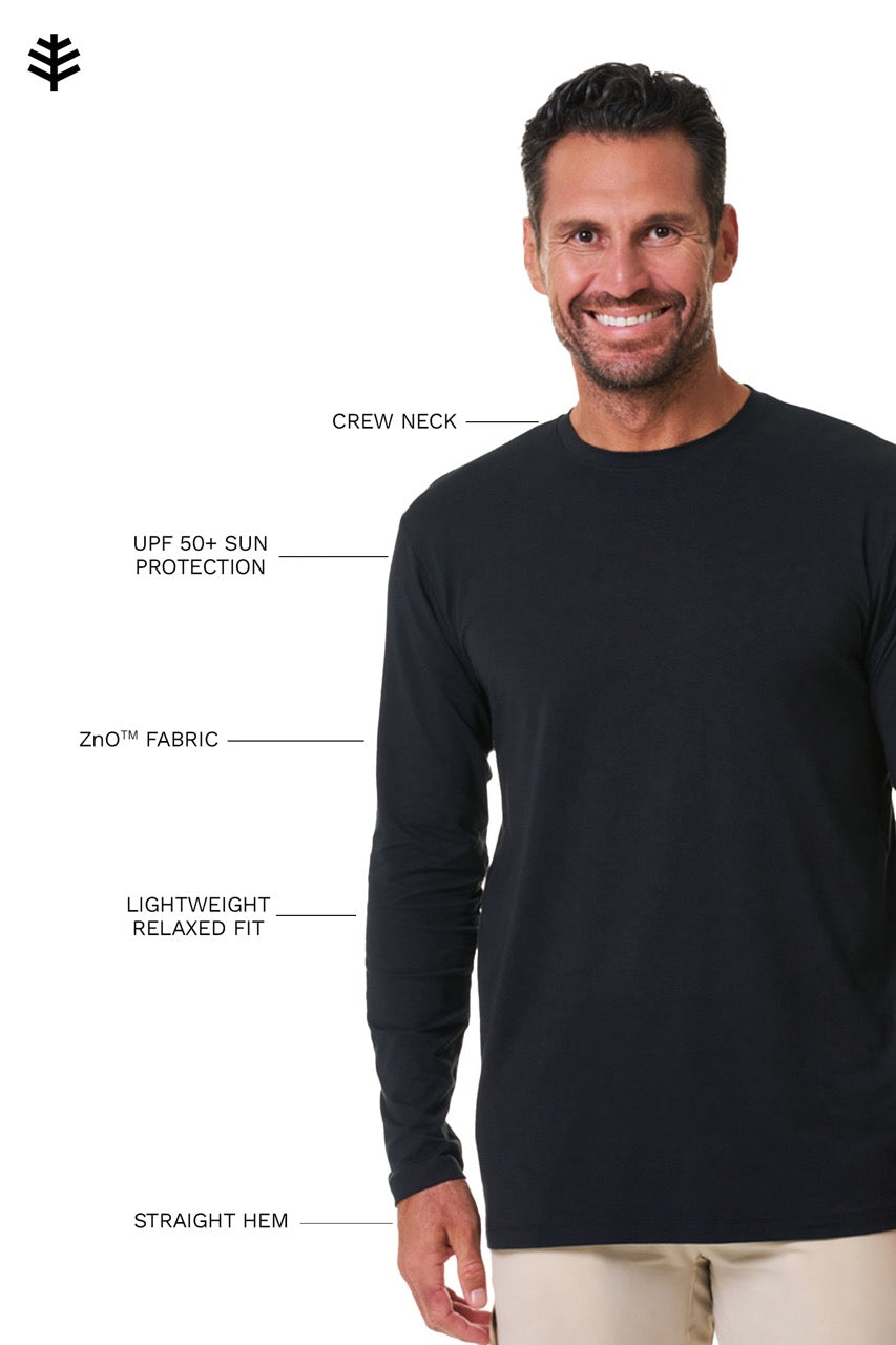 Men's Morada Everyday Long Sleeve T-Shirt | Black