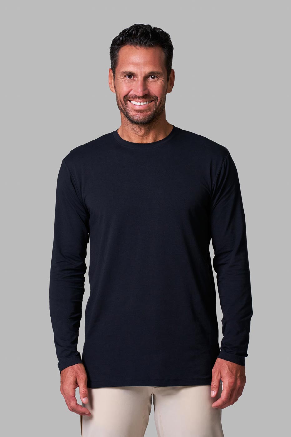 Men's Morada Everyday Long Sleeve T-Shirt | Black