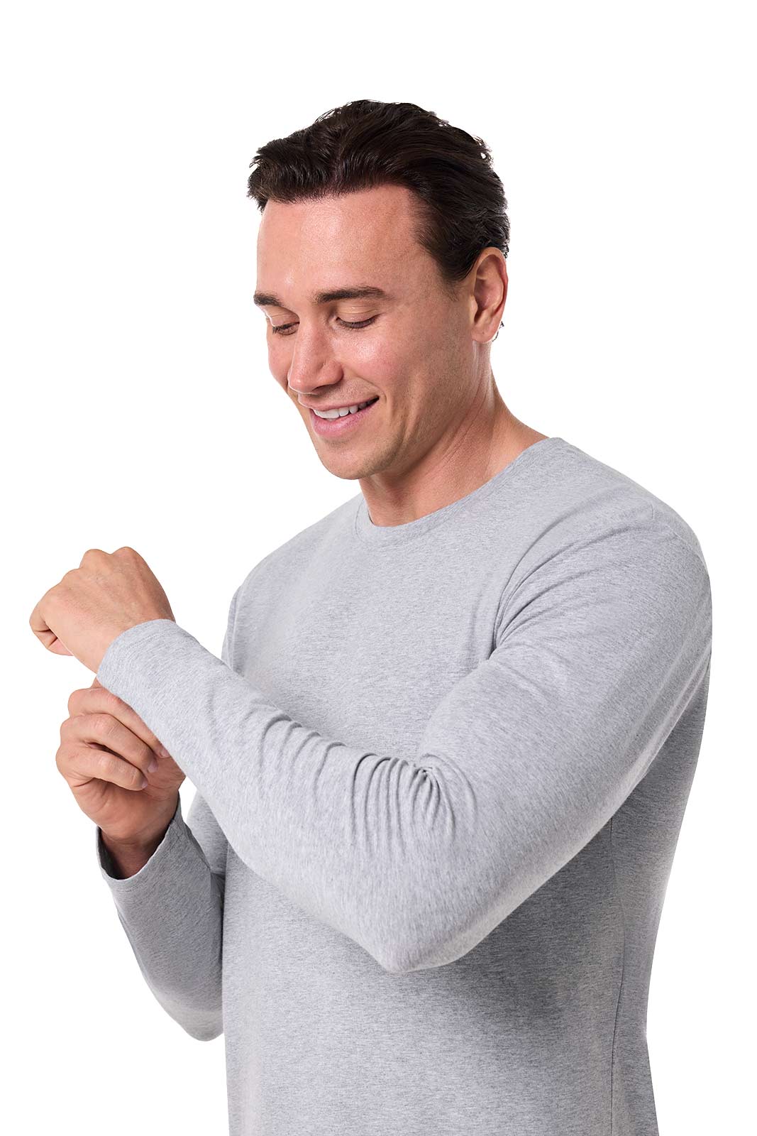 Men's Morada Everyday Long Sleeve T-Shirt | Grey Heather