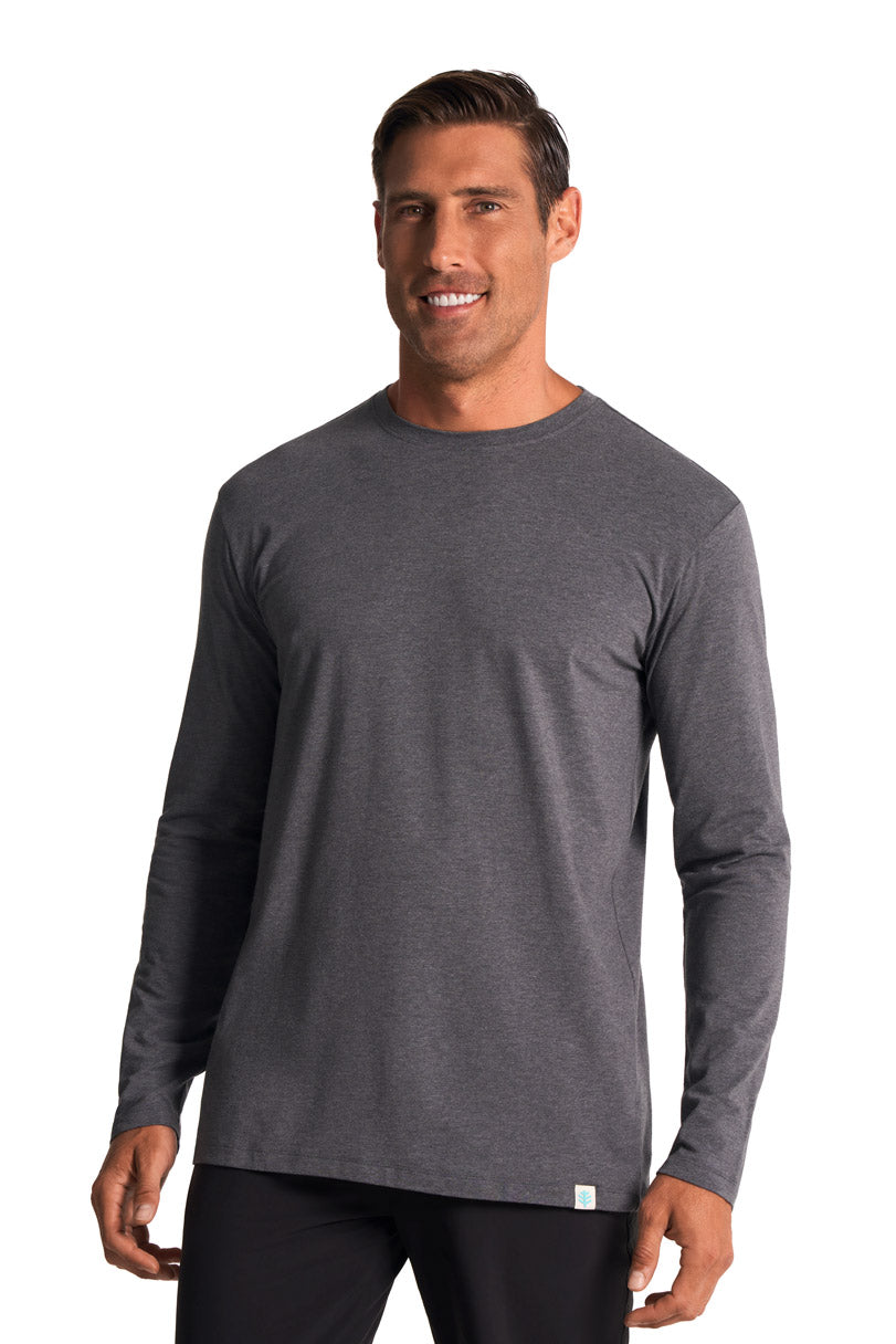 Men's Morada Everyday Long Sleeve T-Shirt | Charcoal