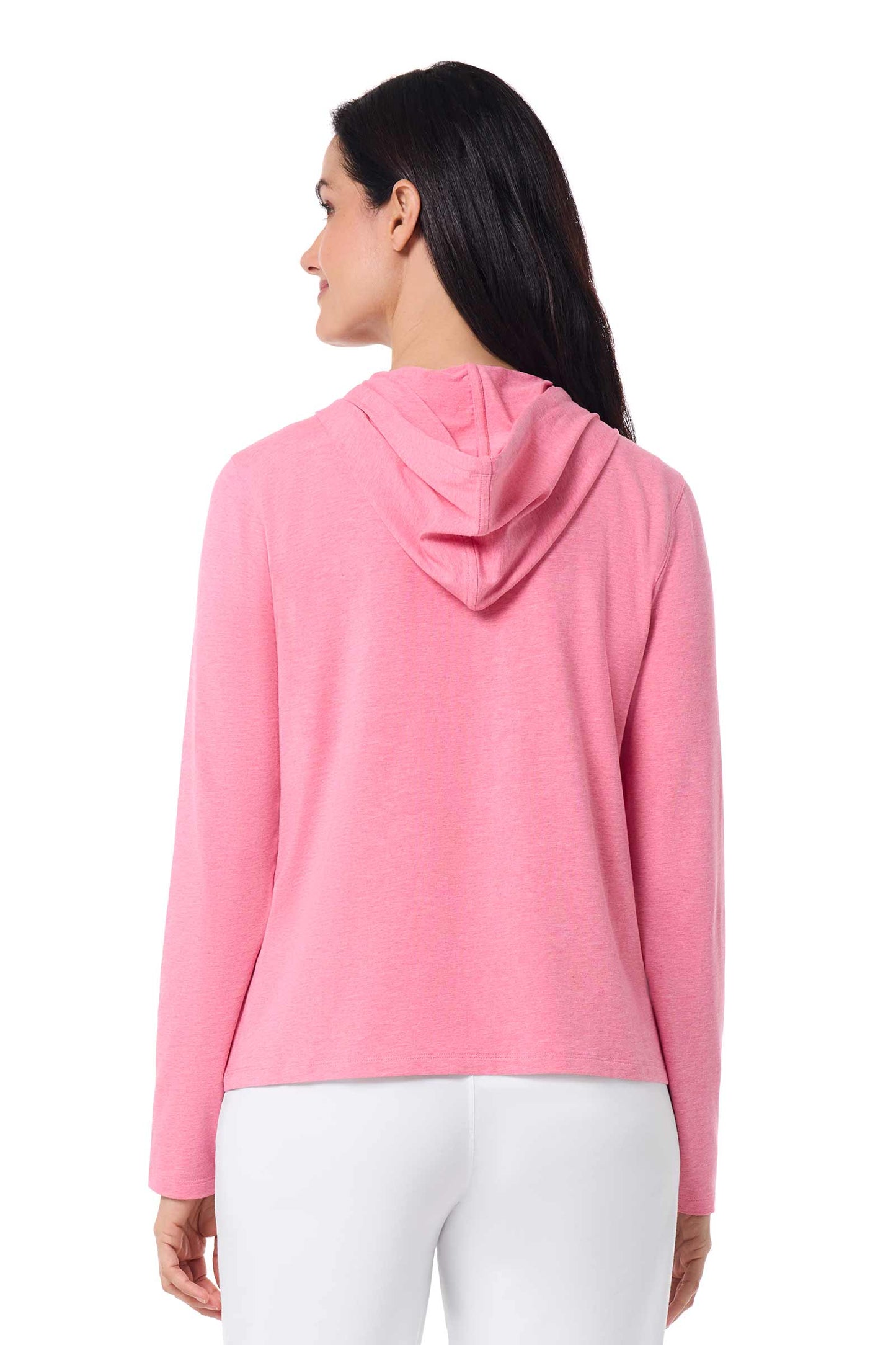 Women's Seaside Hoodie | Flamingo Pink Heather