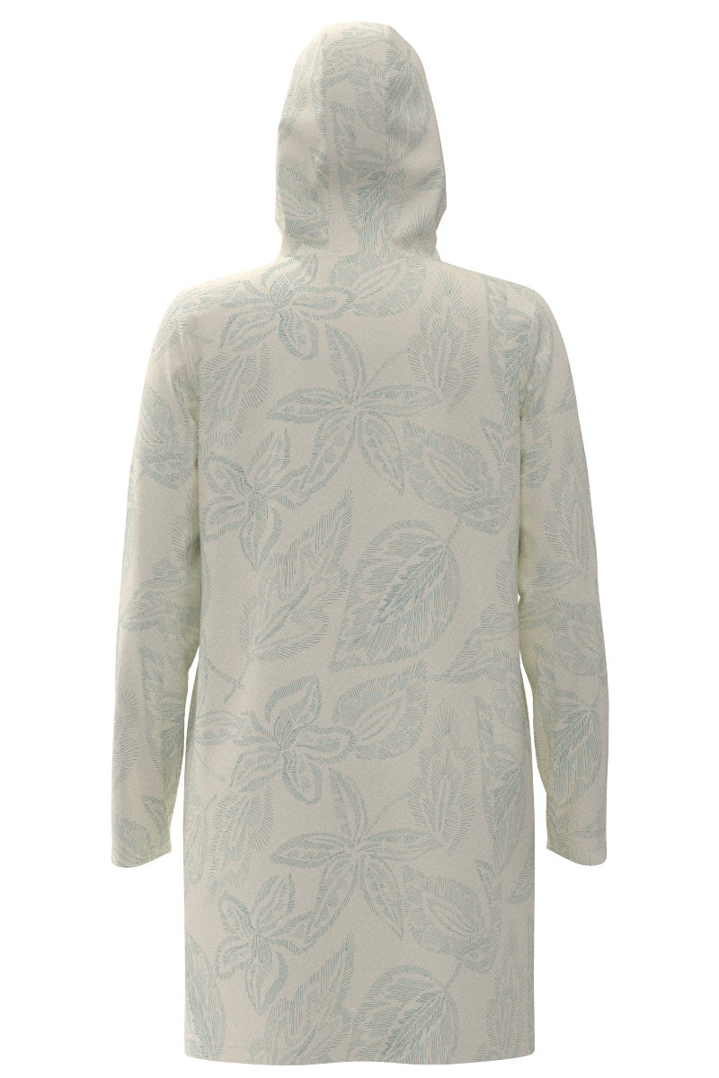 Women's Cabana Hoodie | Vanilla Embroidered Leaves