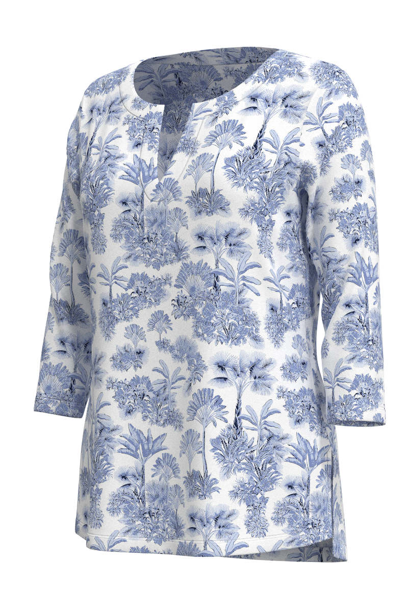 Women's St. Lucia Tunic Top | Periwinkle Isla Bonita