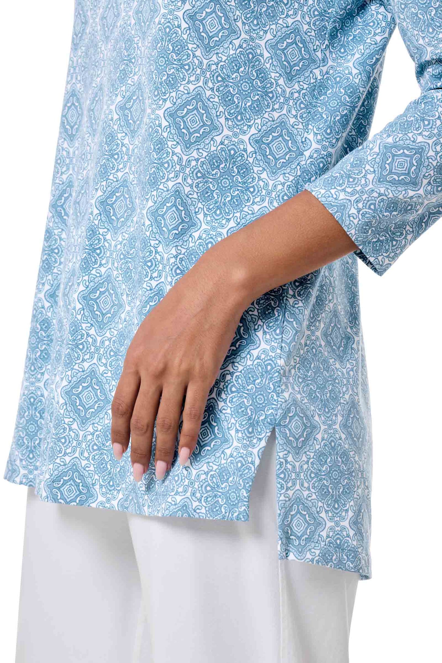 Women's St. Lucia Tunic Top | Skyride Diamond Mandala