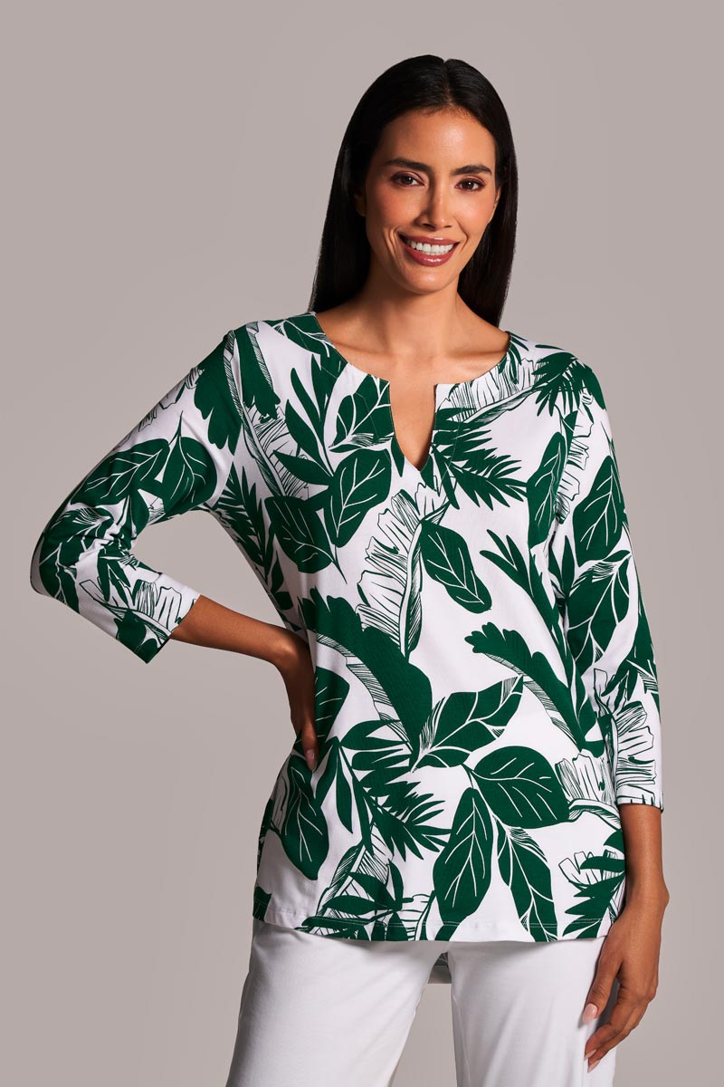 Women's St. Lucia Tunic Top | Eden Paradise Palm