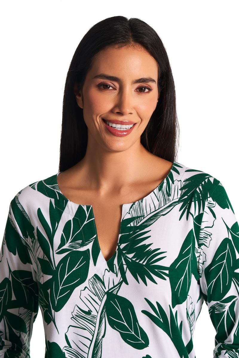Women's St. Lucia Tunic Top | Eden Paradise Palm
