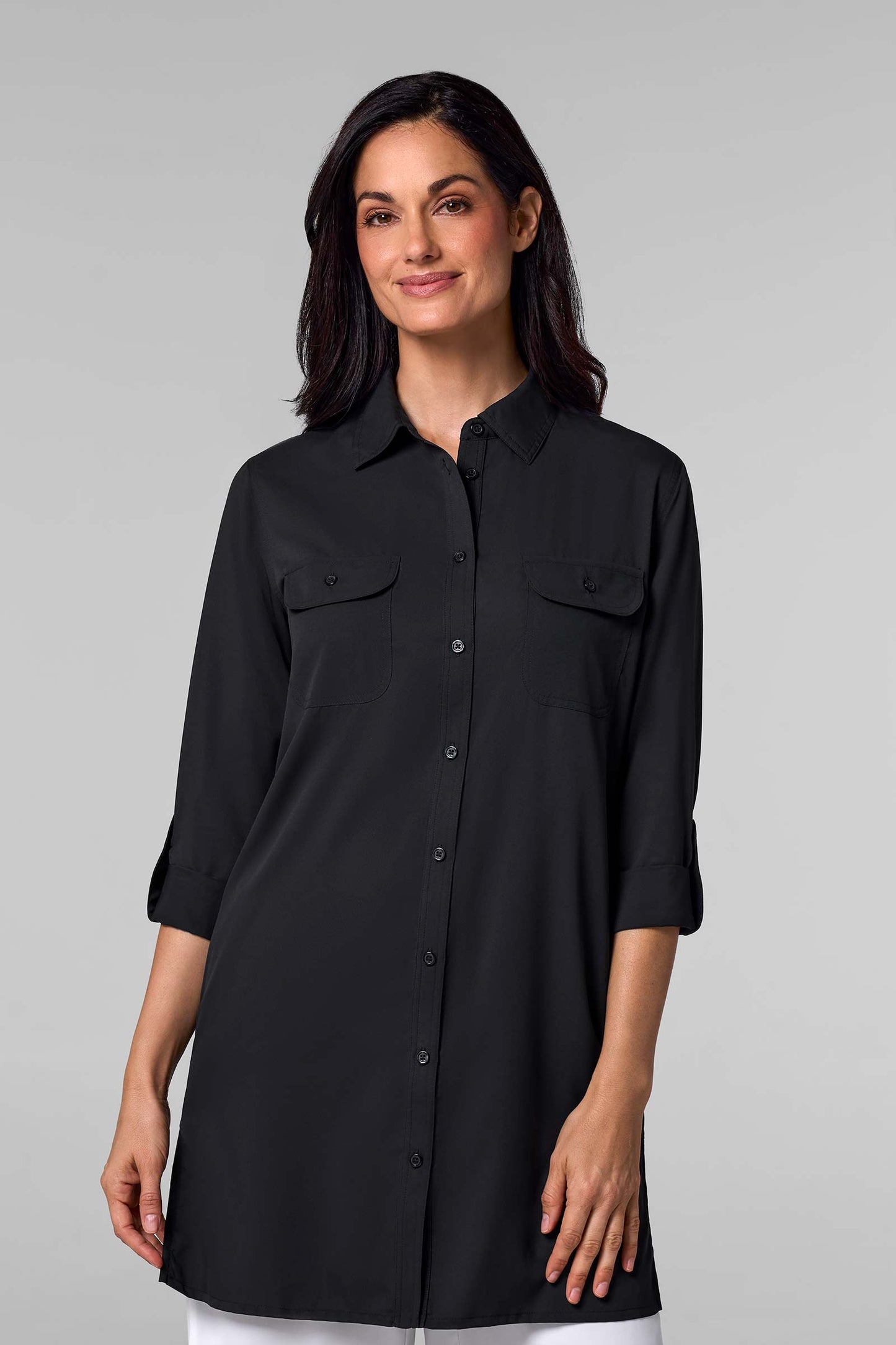 Women's Santorini Tunic Shirt | Black