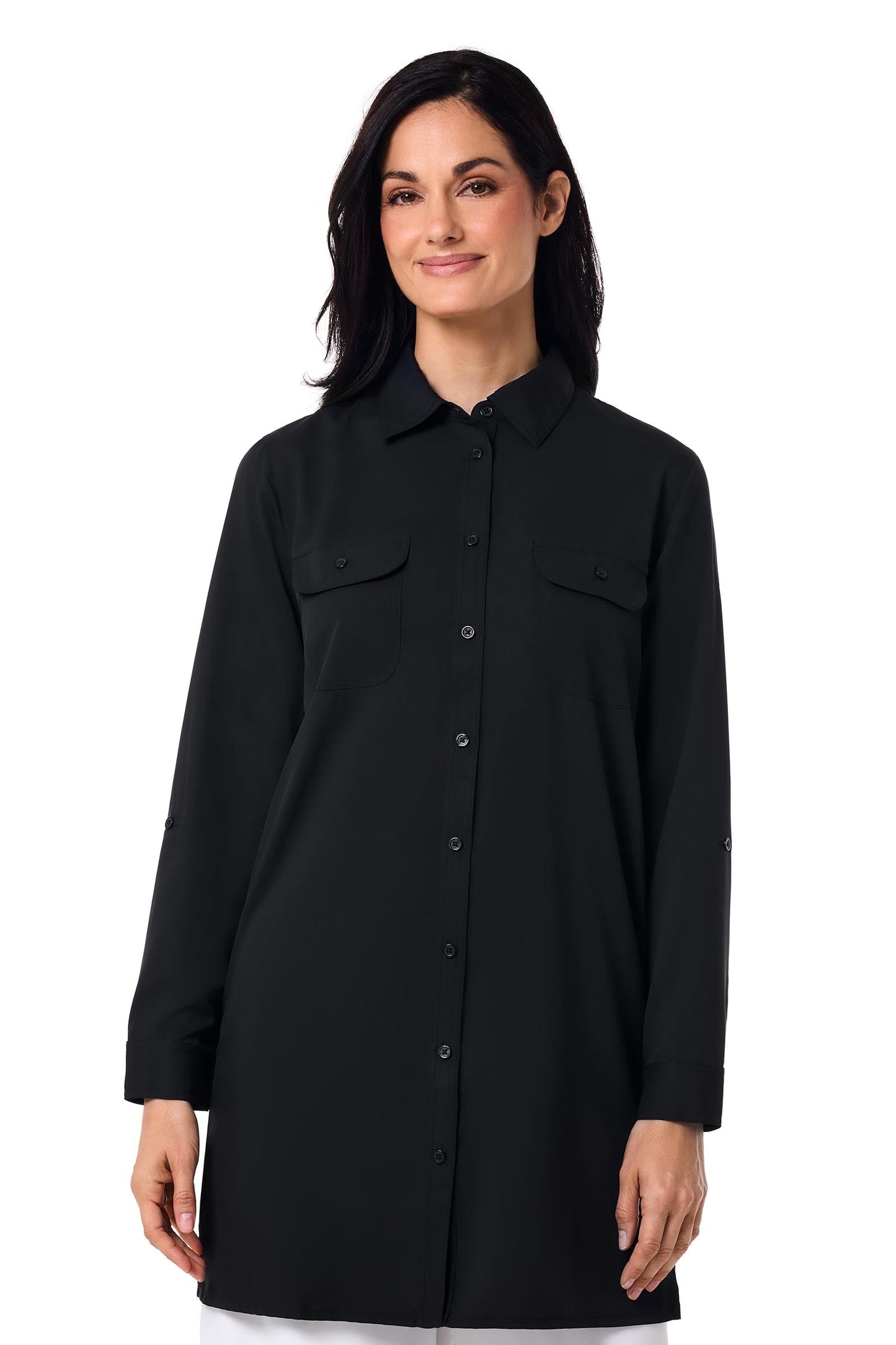 Women's Santorini Tunic Shirt | Black