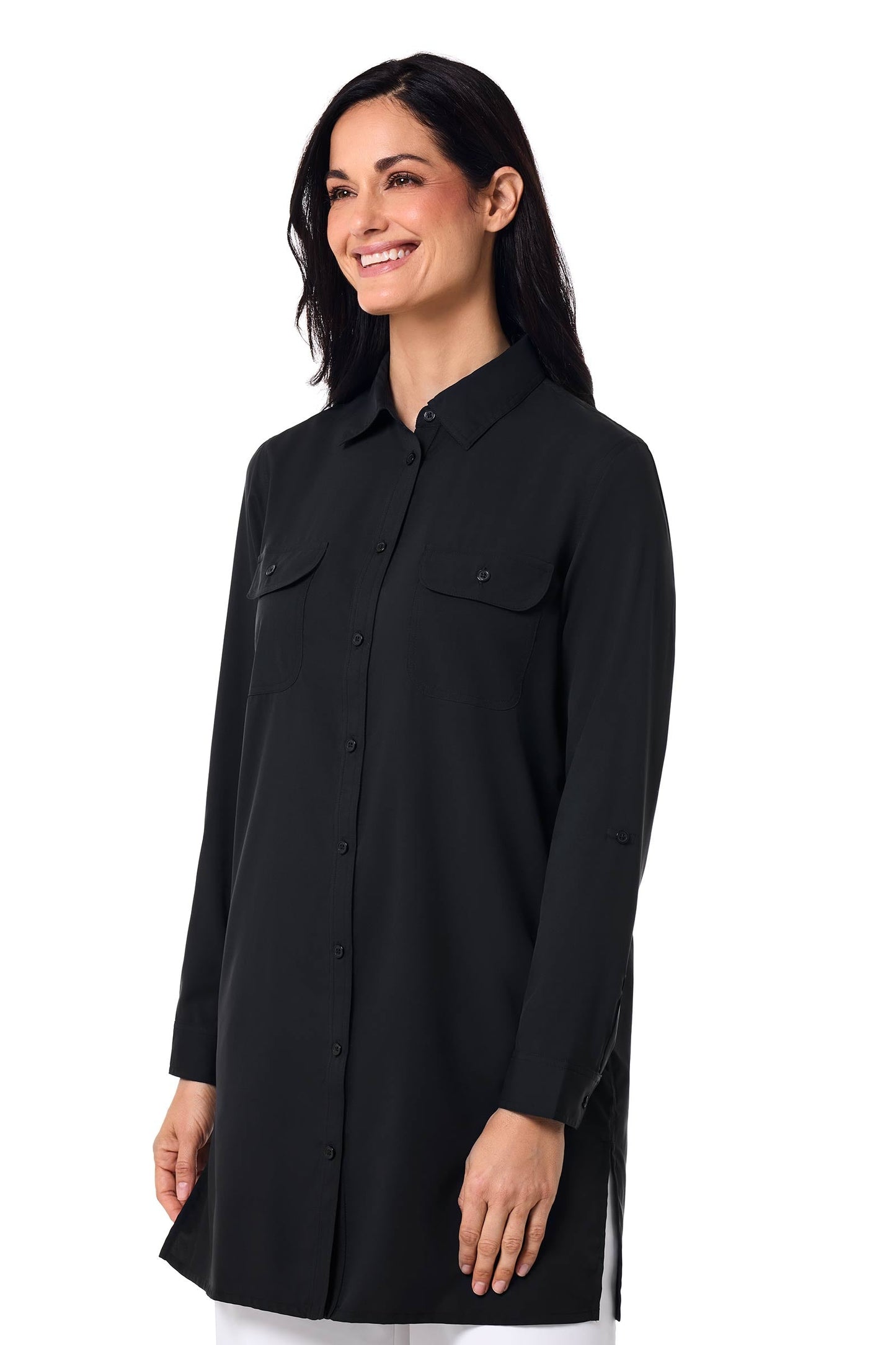 Women's Santorini Tunic Shirt | Black