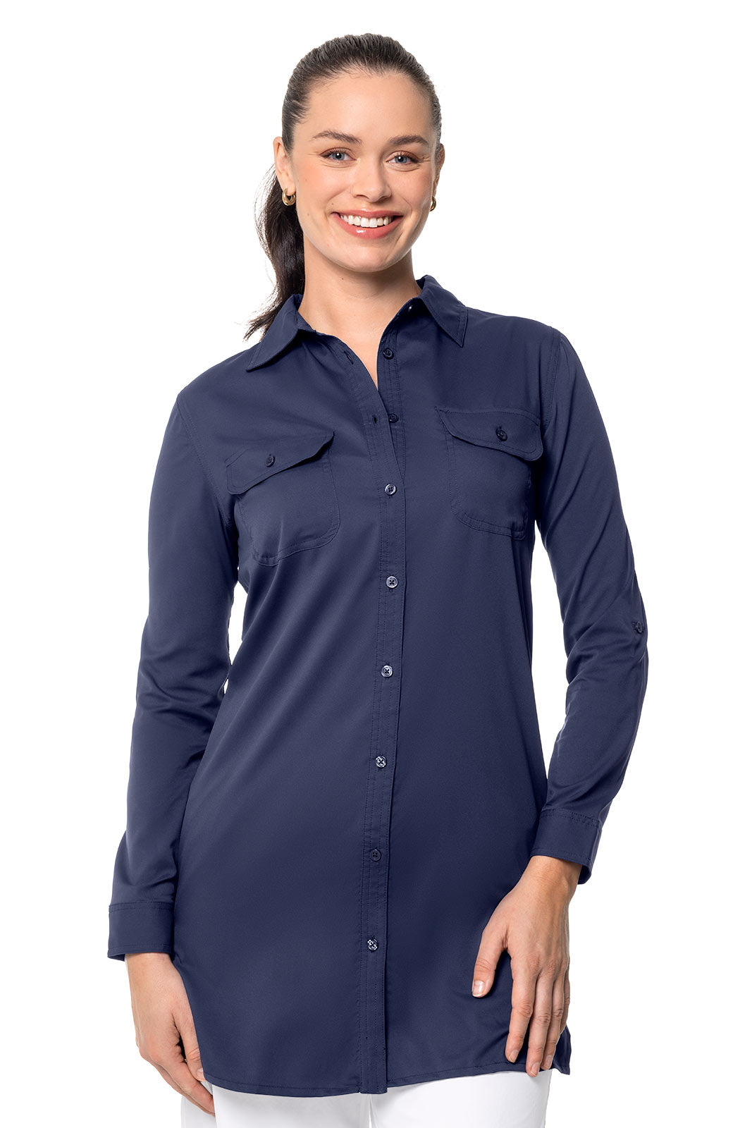 Women's Santorini Tunic Shirt | Navy