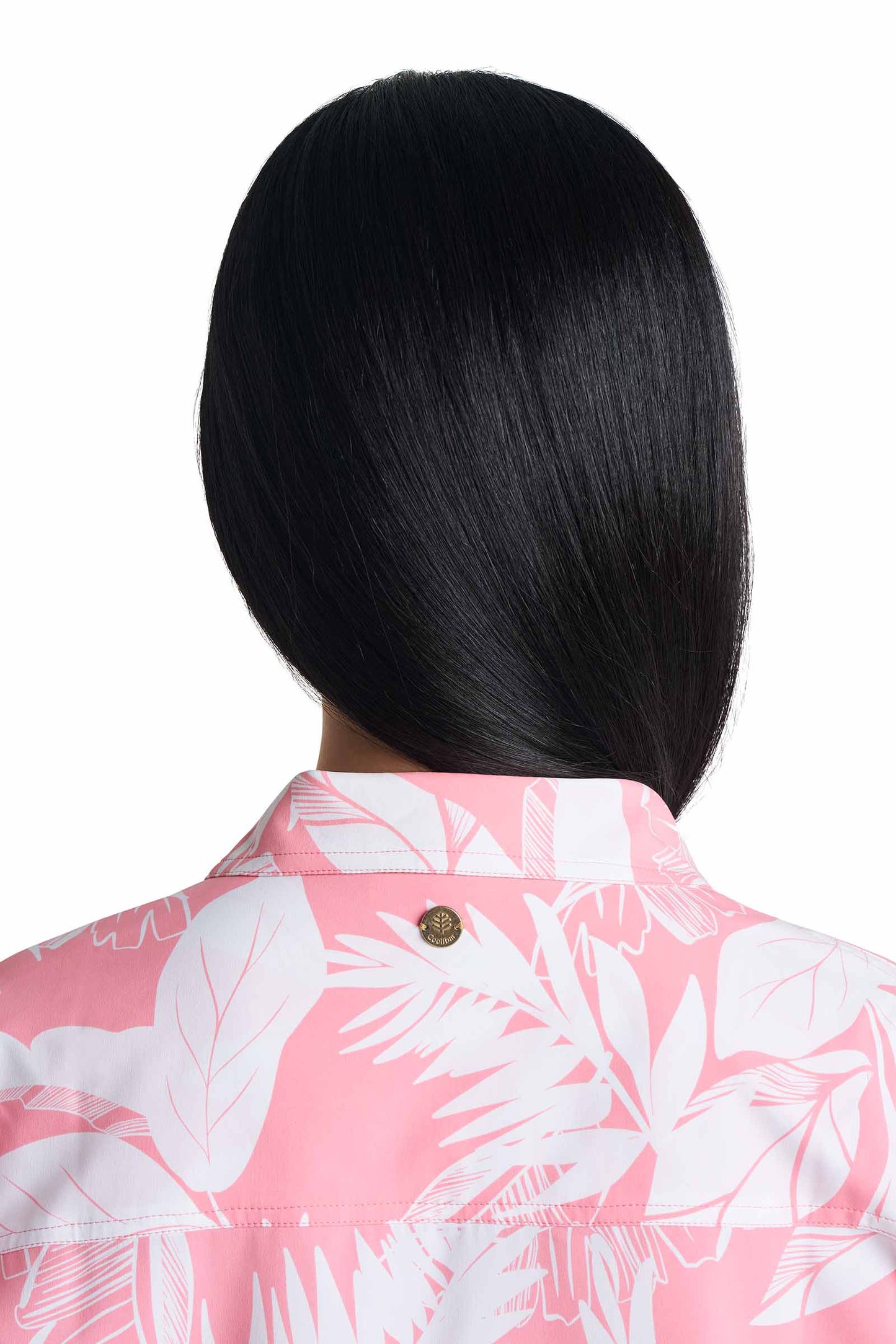 Women's Santorini Tunic Shirt | Flamingo Pink Palm Paradise