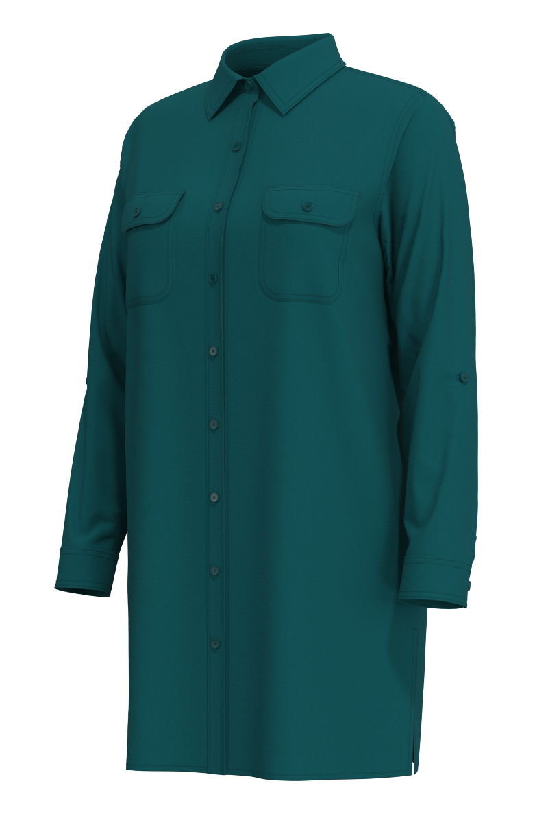 Women's Santorini Tunic Shirt | Transformative Teal