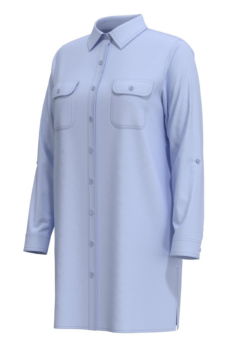 Women's Santorini Tunic Shirt | Periwinkle