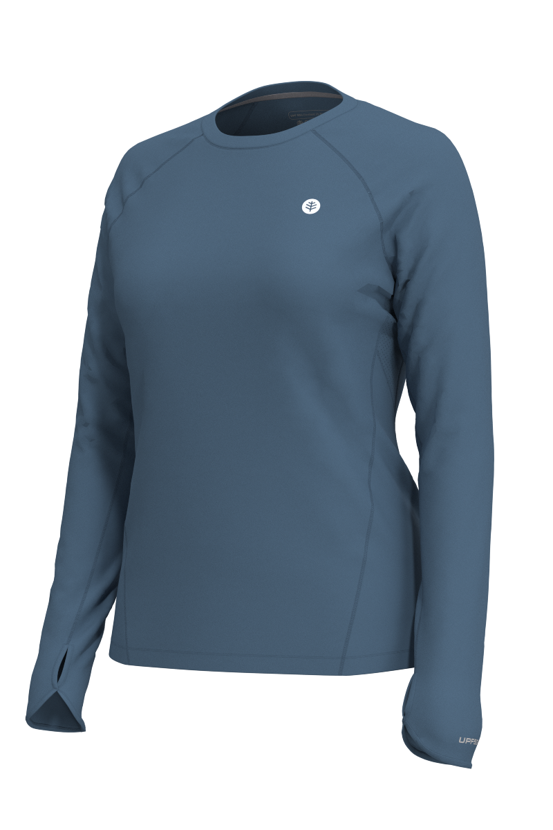 Women's Devi Long Sleeve Fitness T-Shirt | Blue Dusk