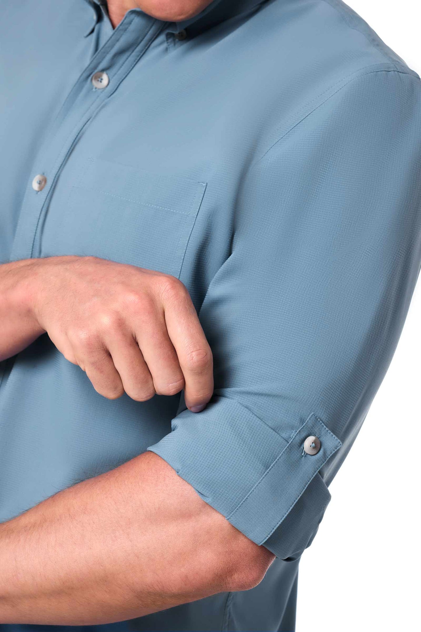 Men's Aricia Long Sleeve Sun Shirt | Blue Dusk