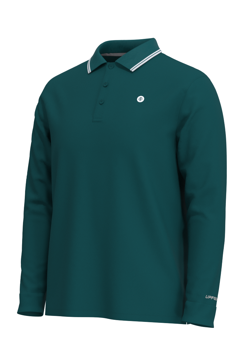 Men's Erodym Long Sleeve Golf Polo | Transformative Teal