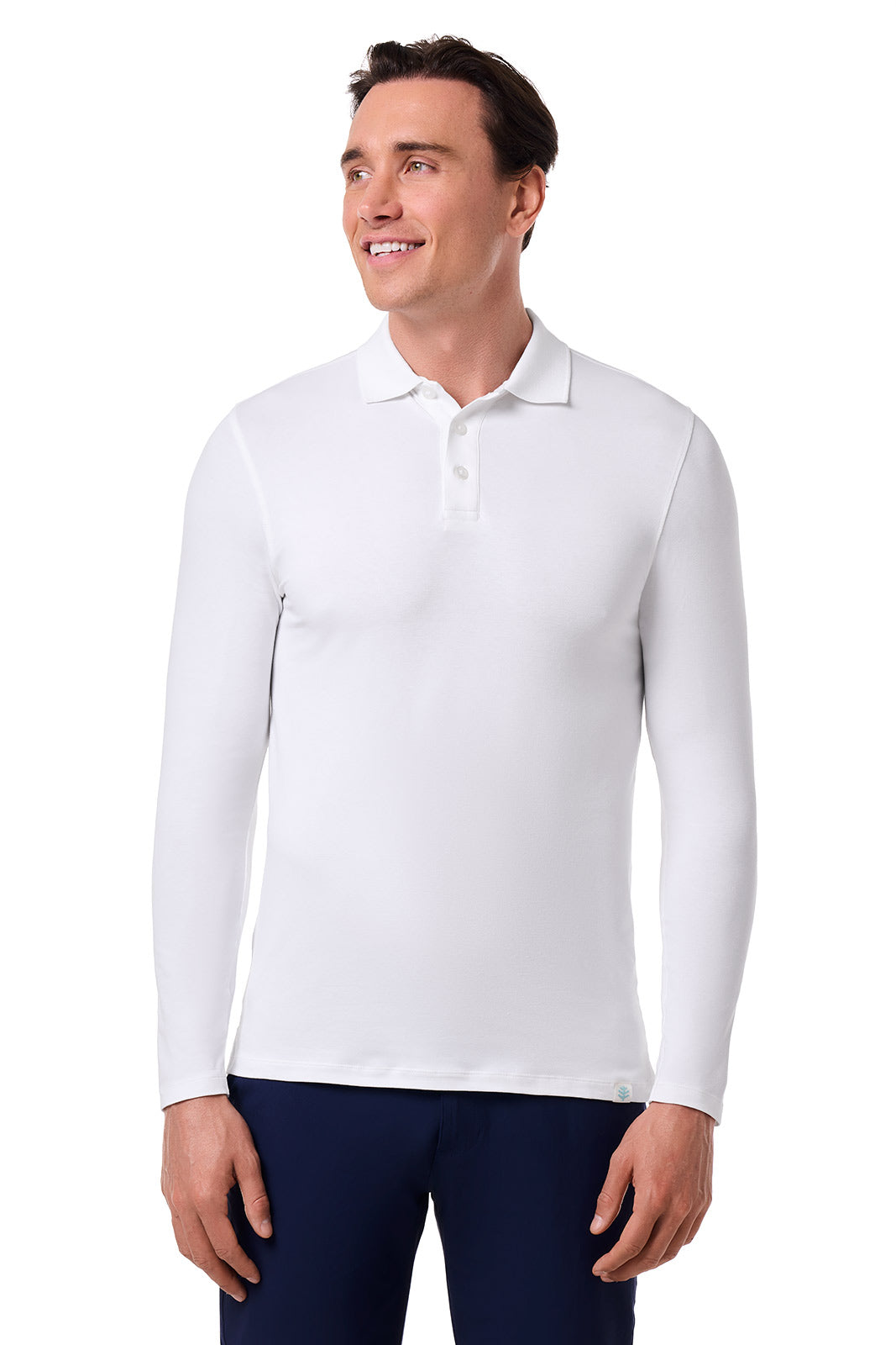 Men's Coppitt Long Sleeve Weekend Polo | White