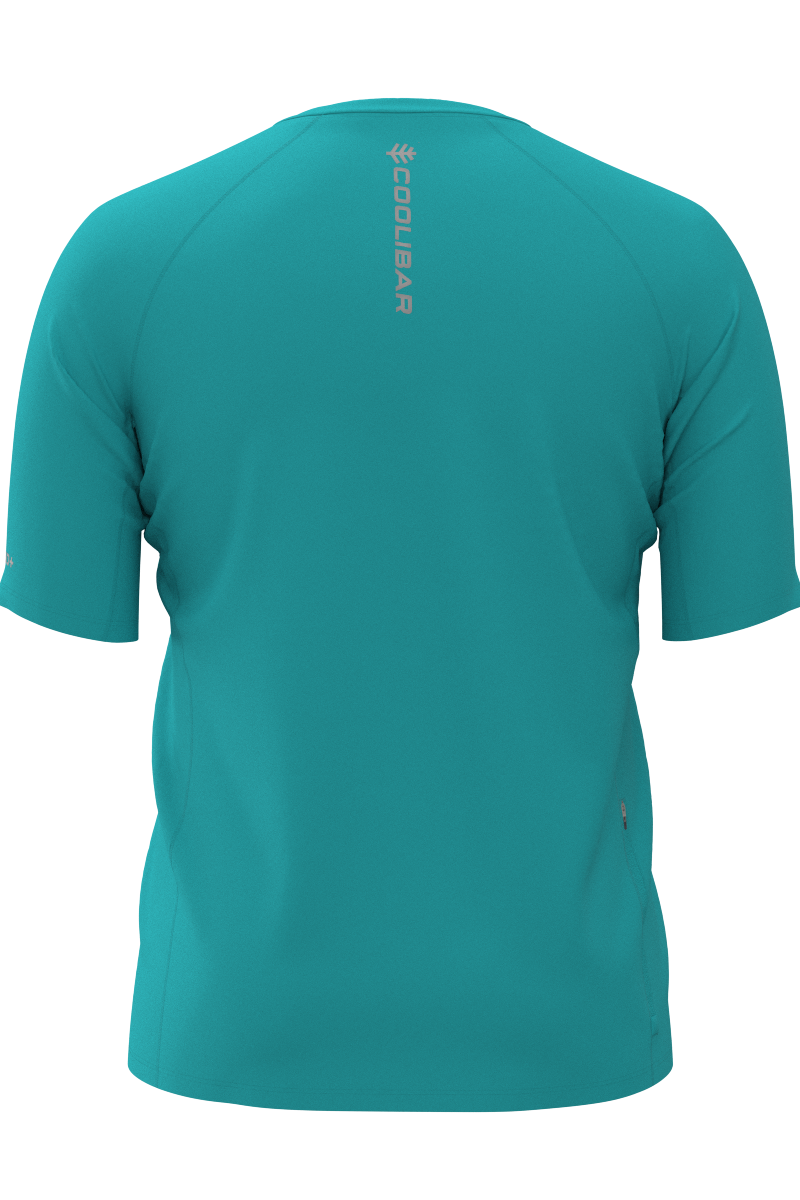 Men's Agility Short Sleeve Performance T-Shirt | Coolibar Blue