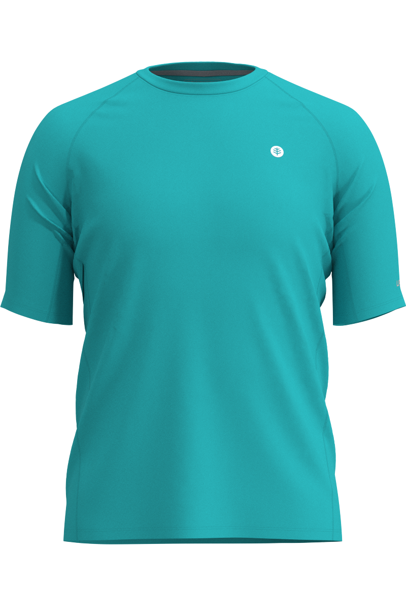 Men's Agility Short Sleeve Performance T-Shirt | Coolibar Blue