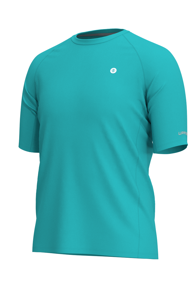 Men's Agility Short Sleeve Performance T-Shirt | Coolibar Blue