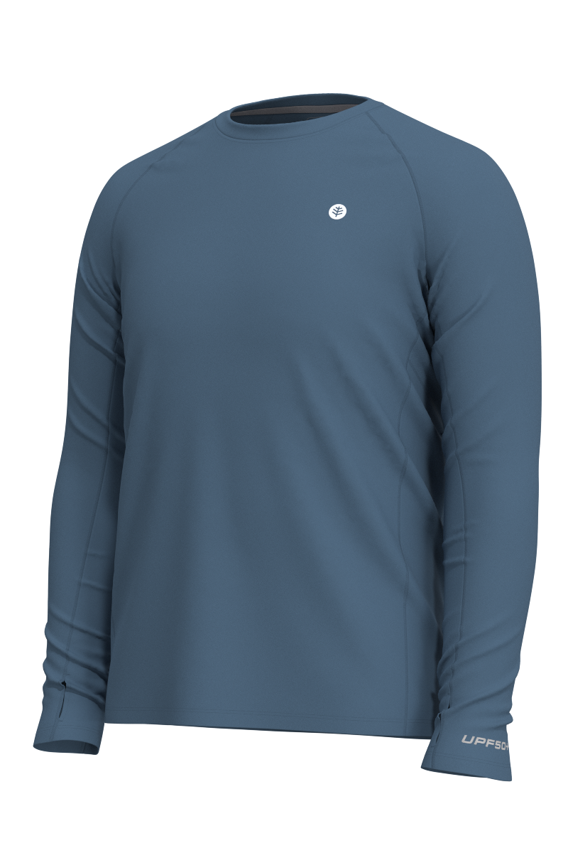 Men's Agility Long Sleeve Performance T-shirt | Blue Dusk