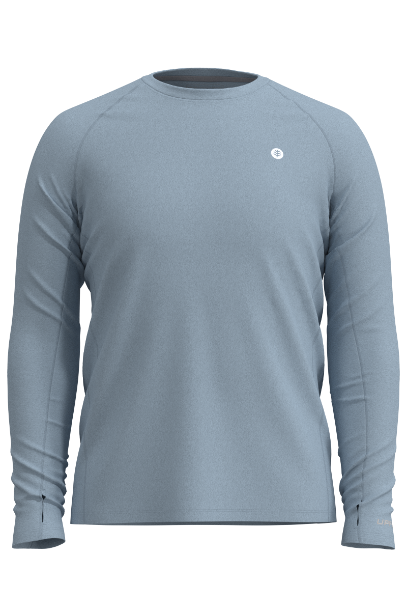 Men's Agility Long Sleeve Performance T-shirt | Light Blue Heather Heather