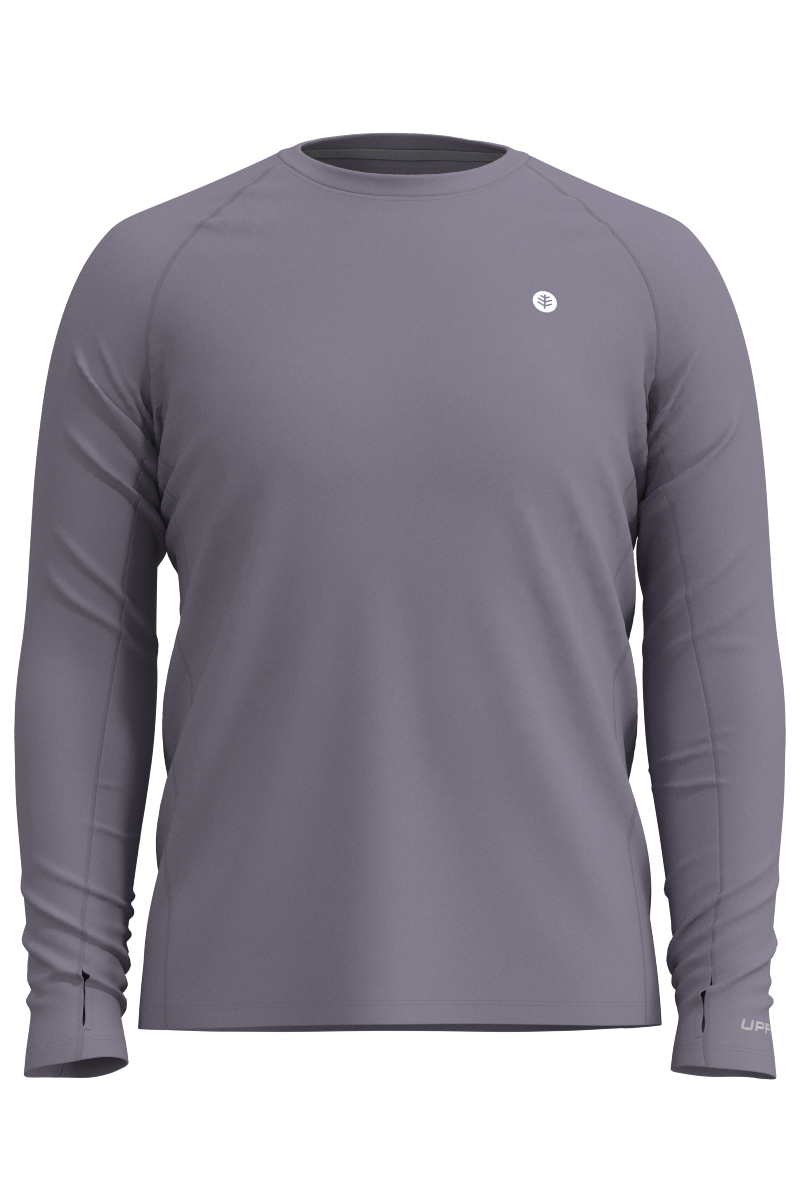 Men's Agility Long Sleeve Performance T-Shirt | Lavender Grey