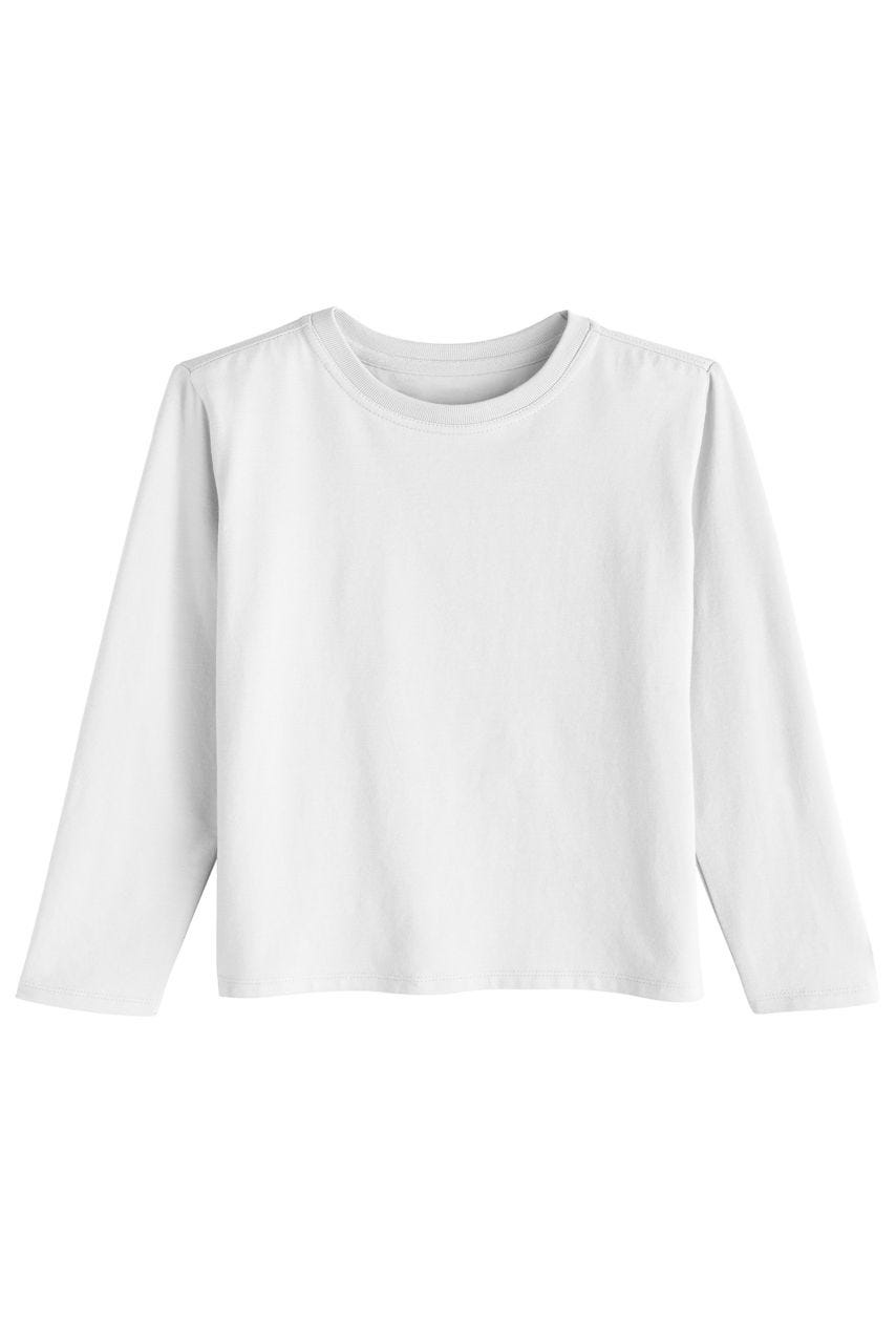 Kid's Coco Plum Everyday Long Sleeve T-Shirt | White