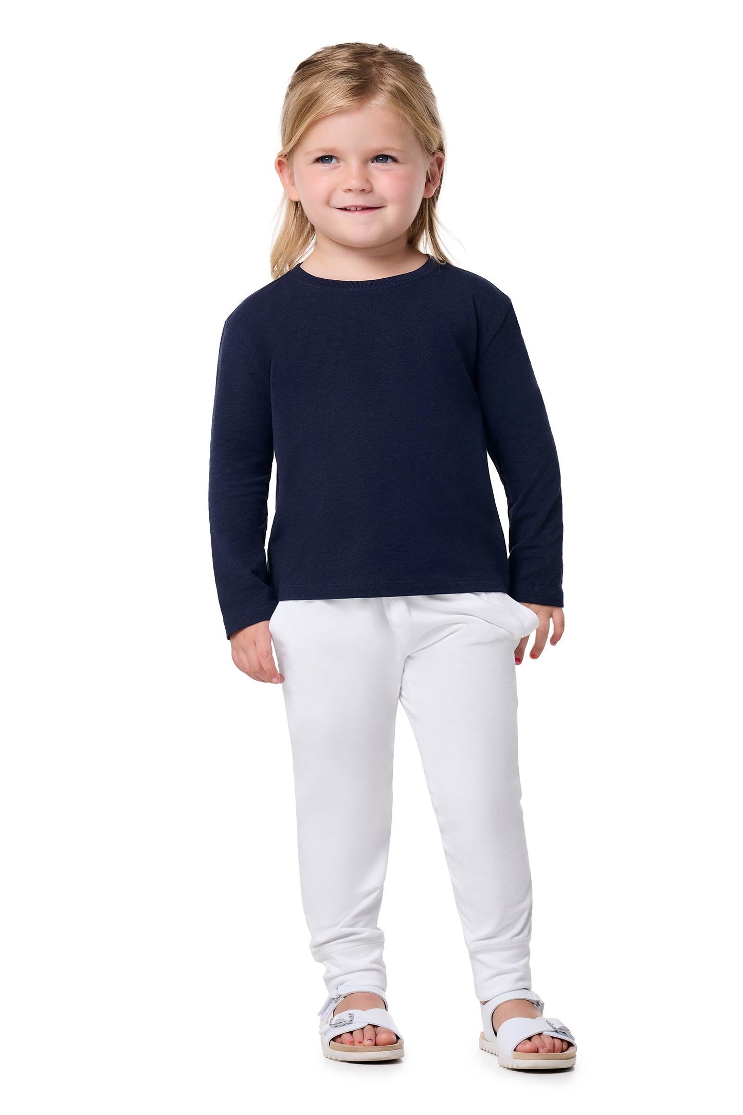 Kid's Coco Plum Everyday Long Sleeve T-Shirt | Navy