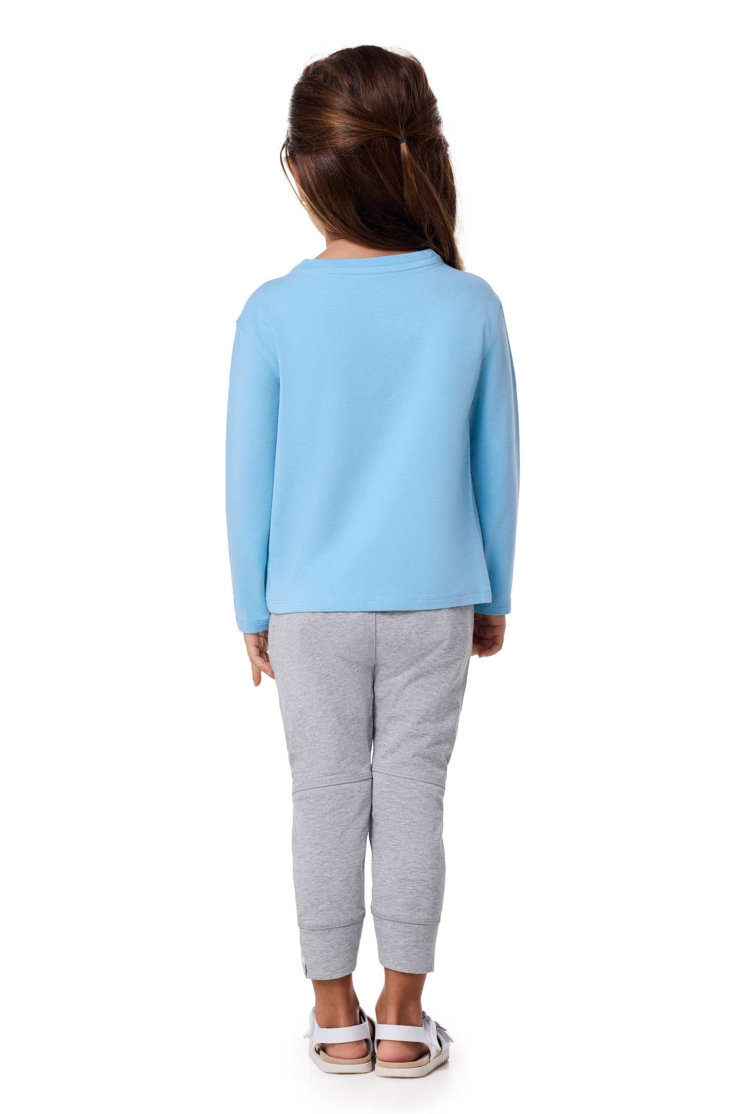 Kid's Coco Plum Everyday Long Sleeve T-Shirt | Artic Blue