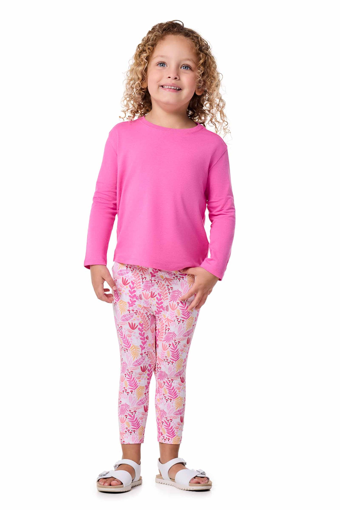 Kid's Coco Plum Everyday Long Sleeve T-Shirt | Tulip Pink