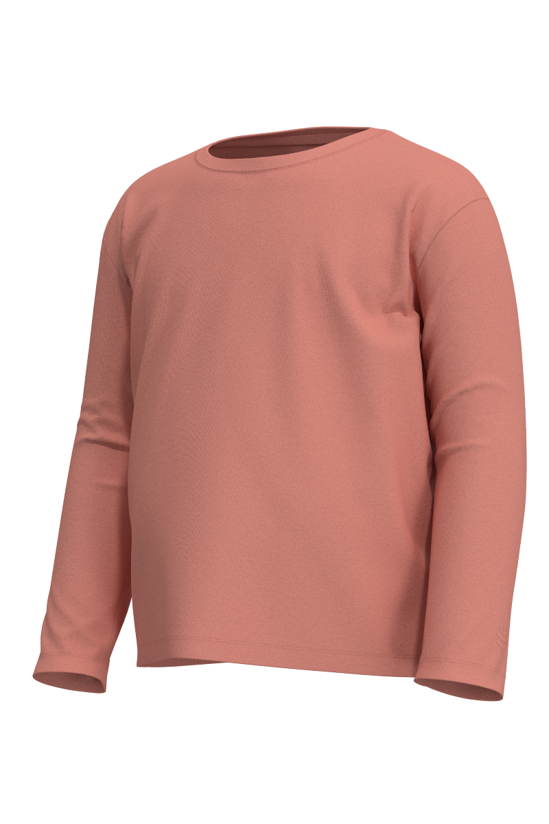 Kid's Coco Plum Everyday Long Sleeve T-Shirt | Soft Blush