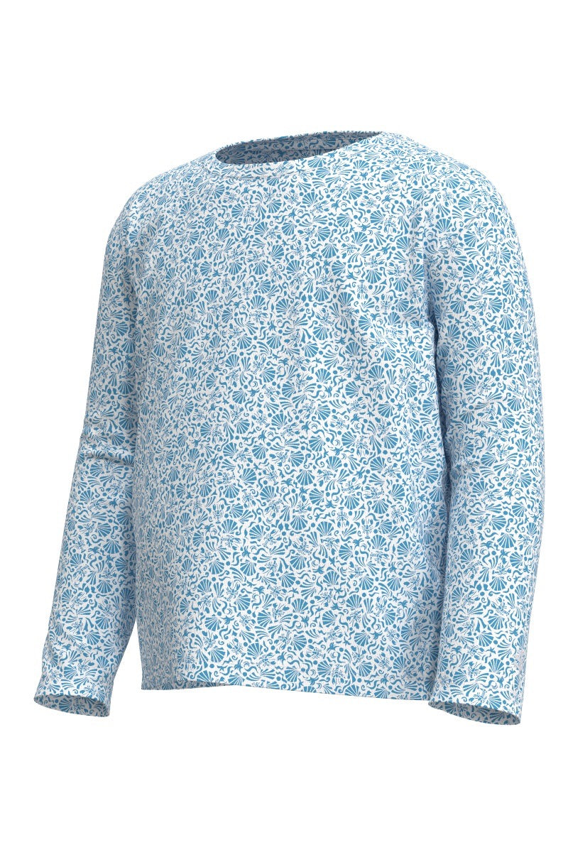 Kid's Coco Plum Everyday Long Sleeve T-Shirt | Malibu Blue