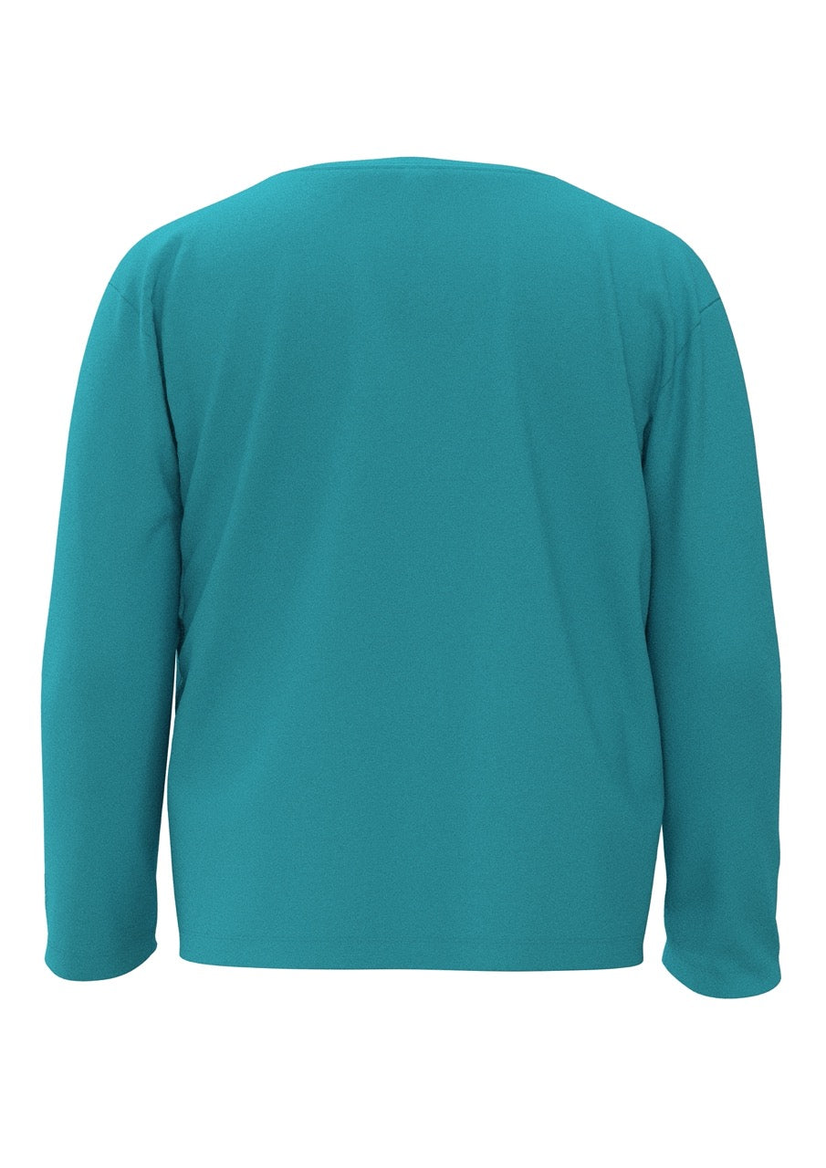 Kid's Coco Plum Everyday Long Sleeve T-Shirt | Blue Curacao Happy Pelican