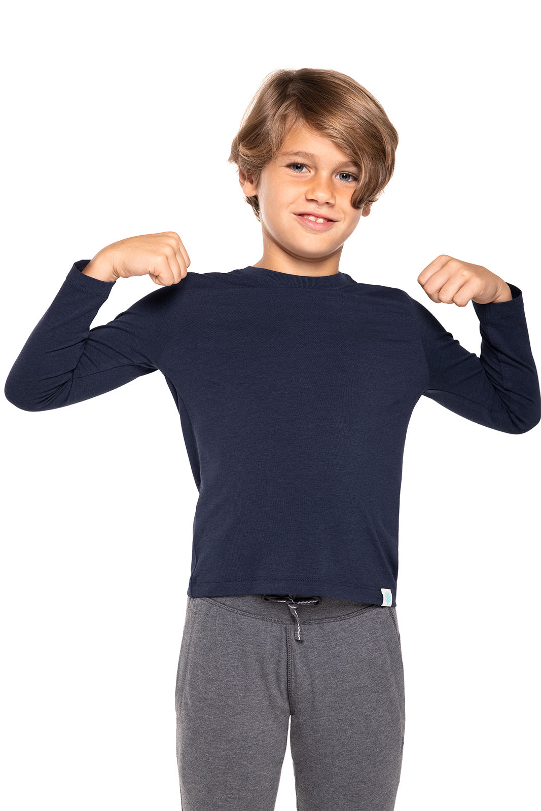 Kid's Coco Plum Everyday Long Sleeve T-Shirt | Navy