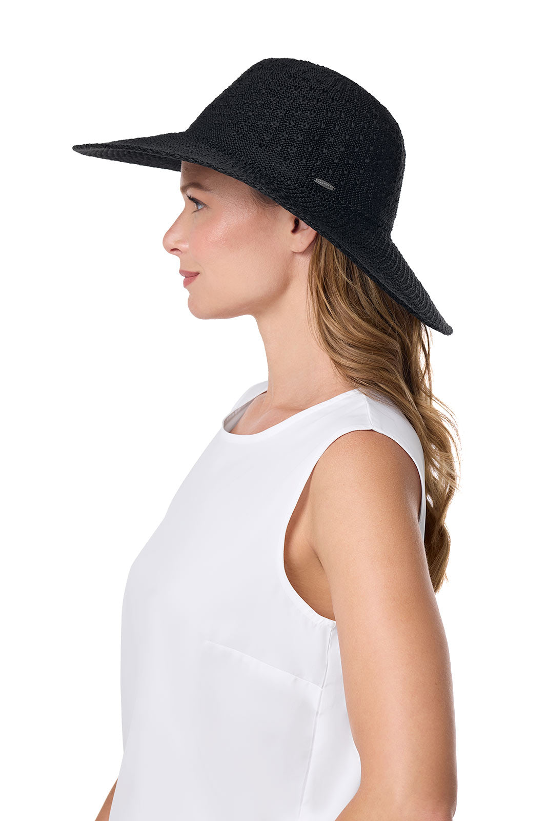 Women's Perla Packable Wide Brim Hat | Black
