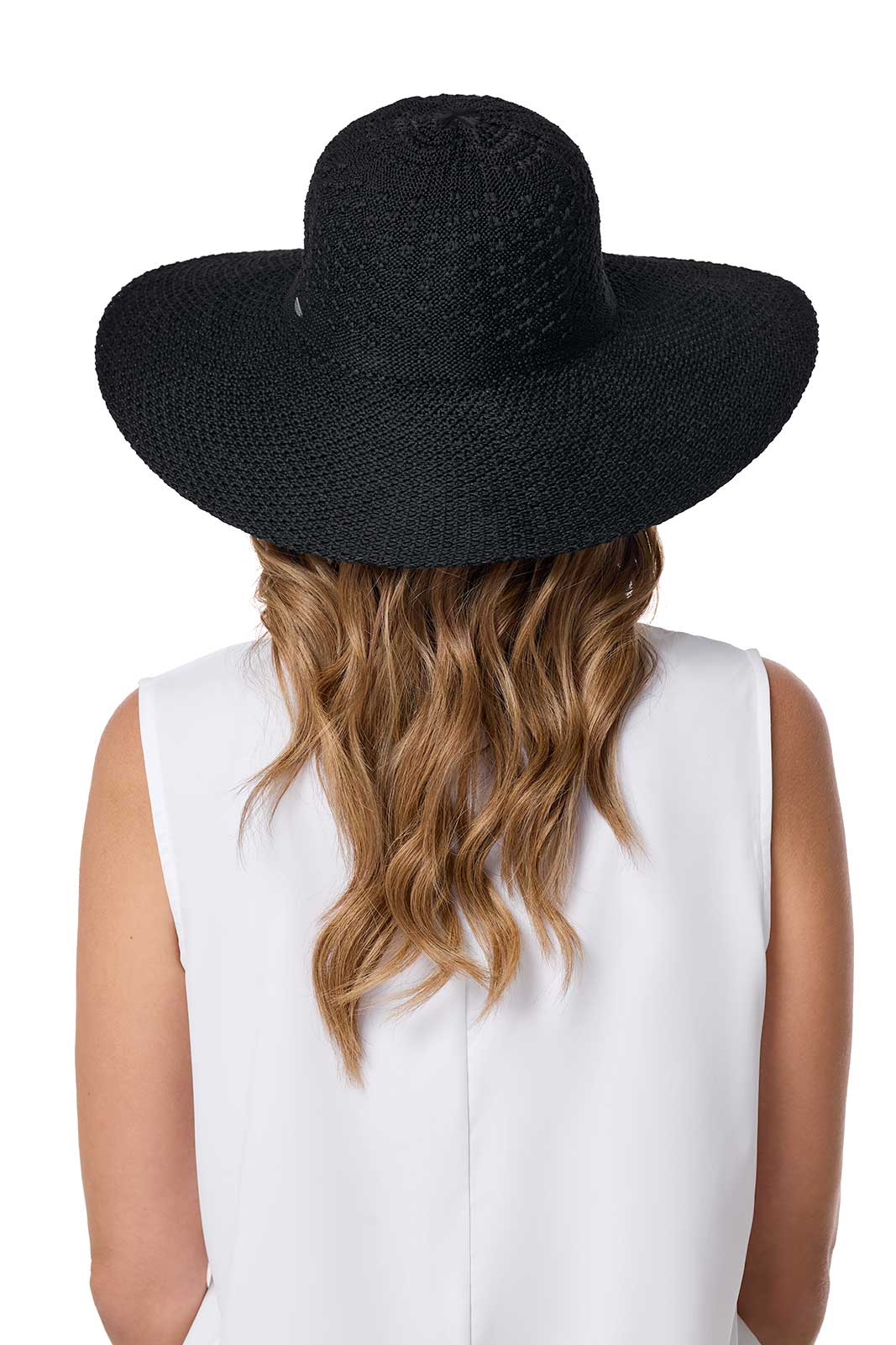 Women's Perla Packable Wide Brim Hat | Black