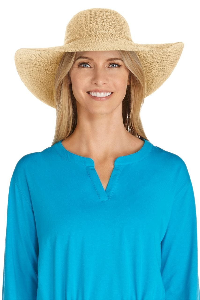Women's Perla Packable Wide Brim Hat | Natural