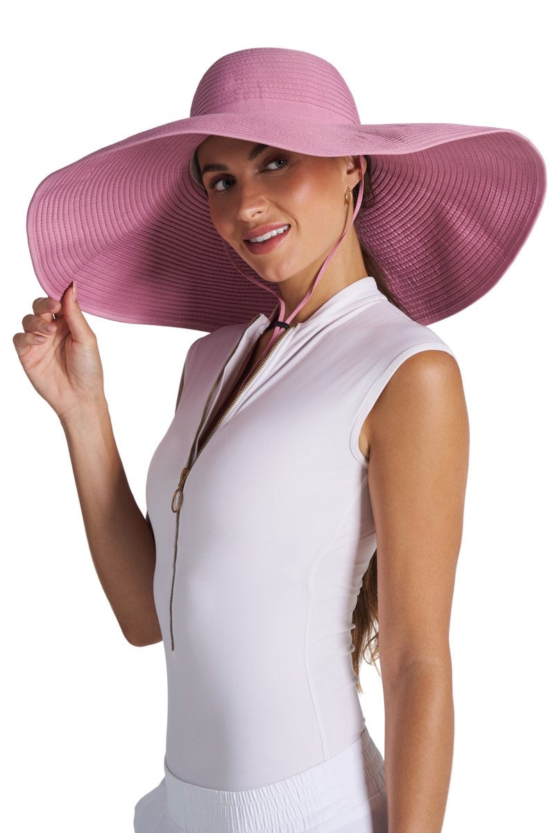 Sombrero de piscina moldeable Shelby para mujer | Azul Curaçao