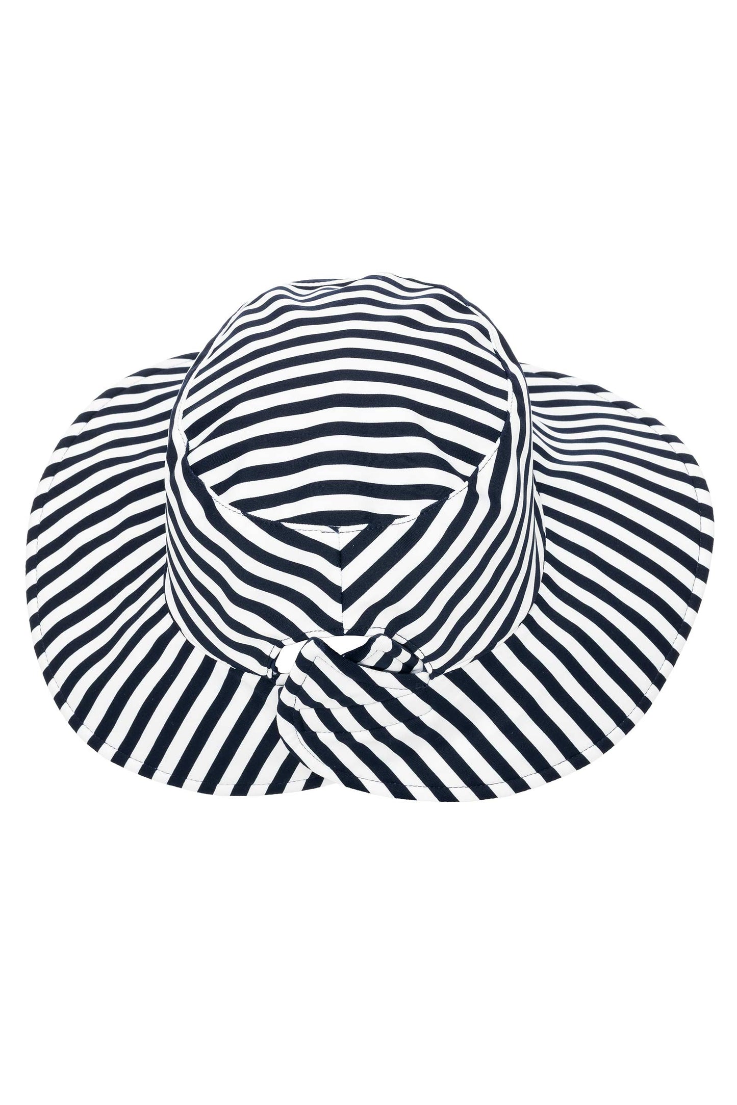 Women's Ariel Reversible Pool Hat | White/Navy Stripe
