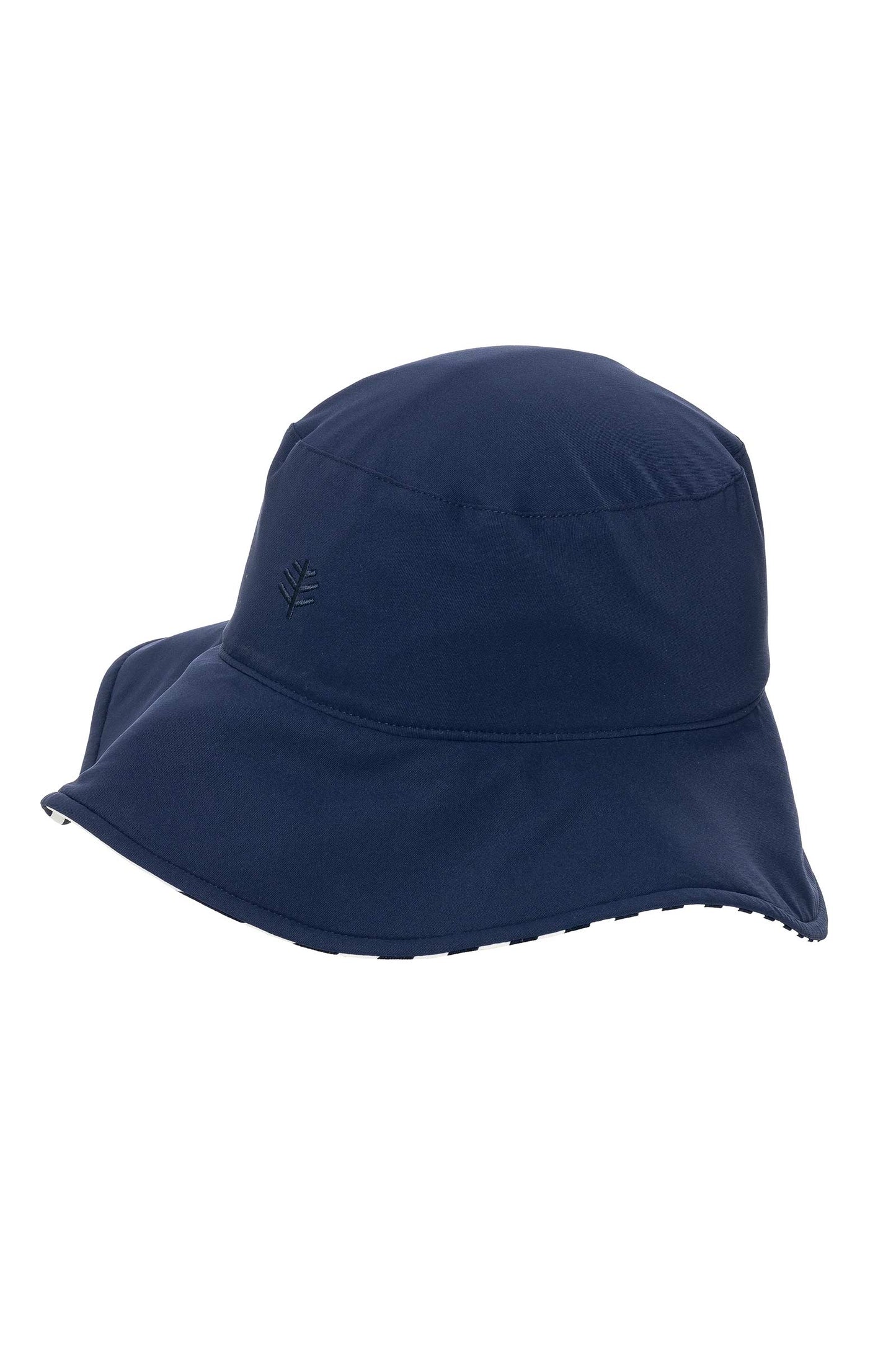 Women's Ariel Reversible Pool Hat | White/Navy Stripe