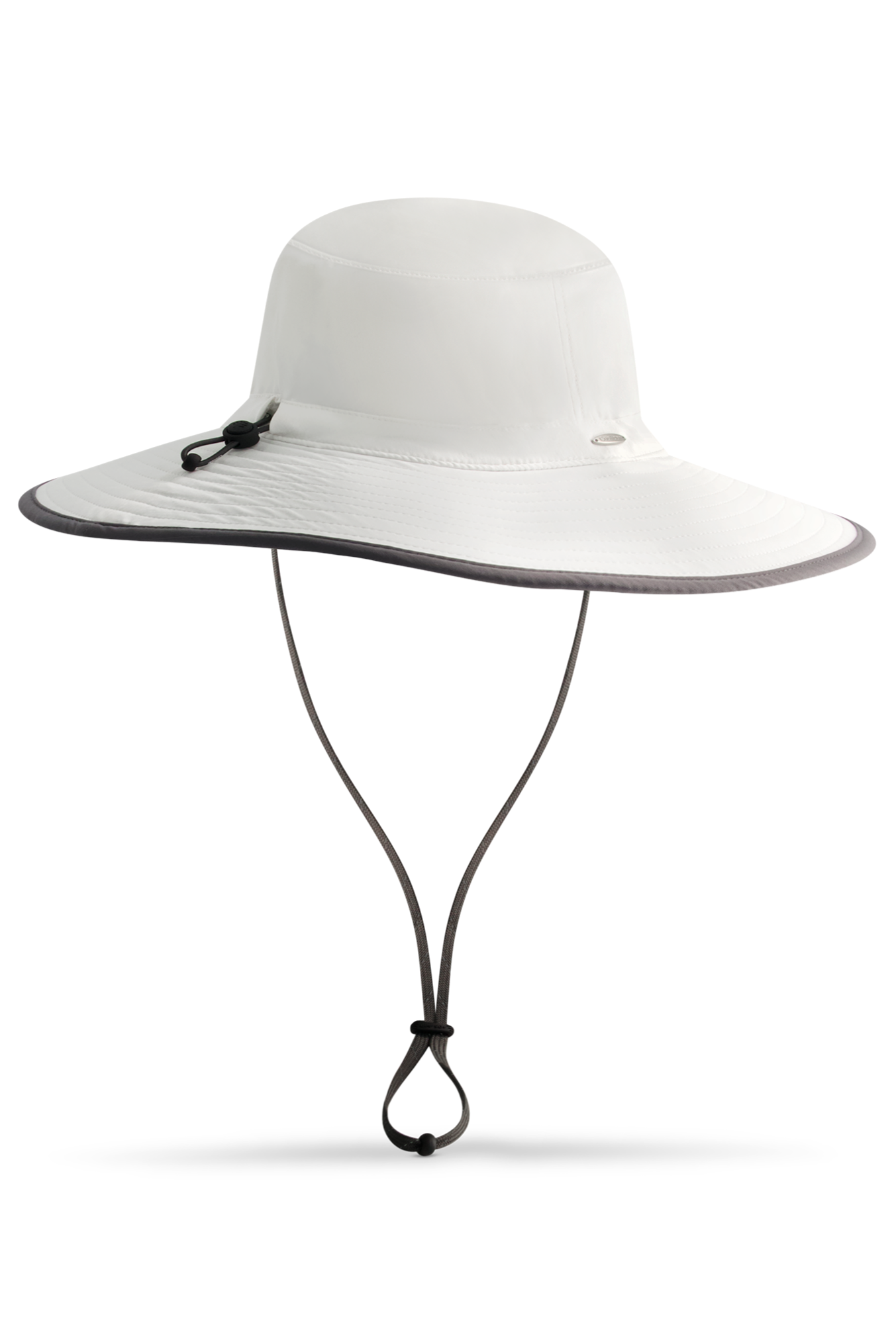 Unisex Etta Sun Catcher Hat | White/Carbon Travel Medallion