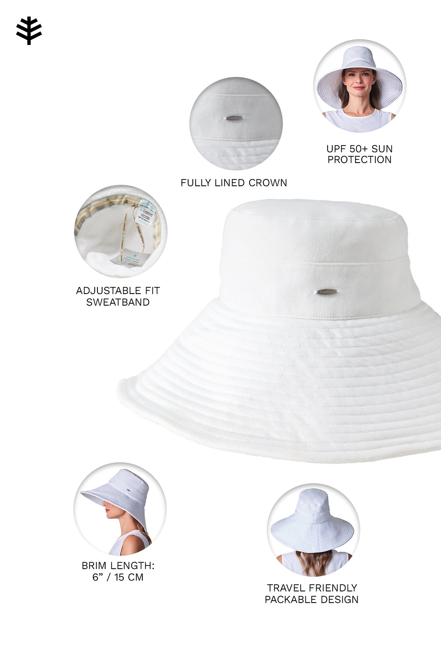 Women's Brittany Beach Hat | White