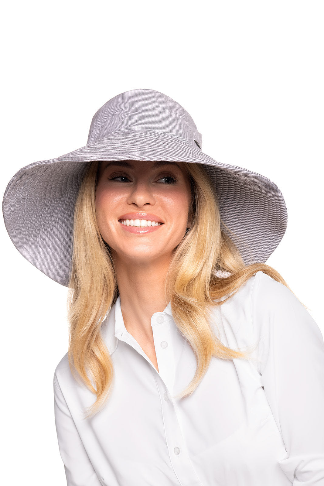 Women's Brittany Beach Hat | Black/White