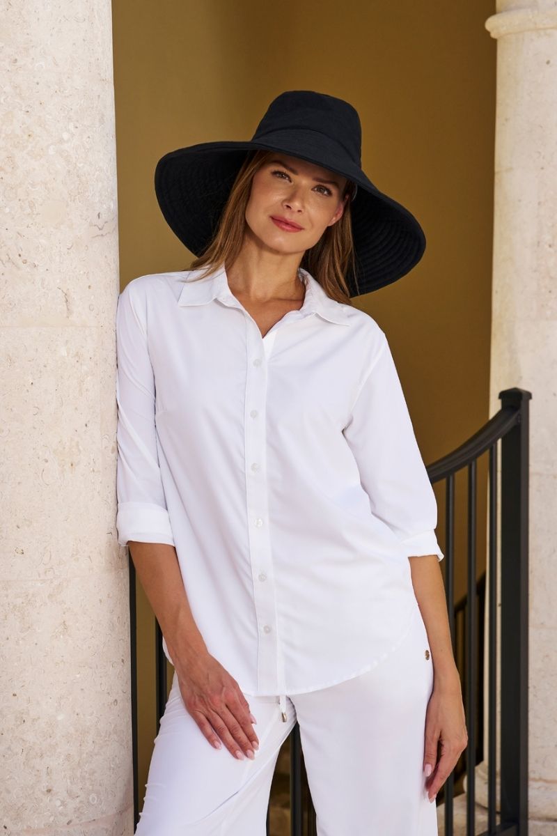 Sombrero de playa Brittany para mujer | Negro