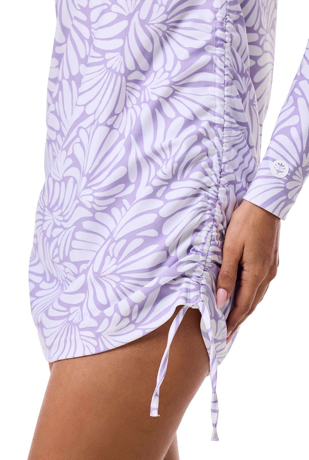 Women's Lawai Ruche Swim Shirt | Lavendula Sea Fan