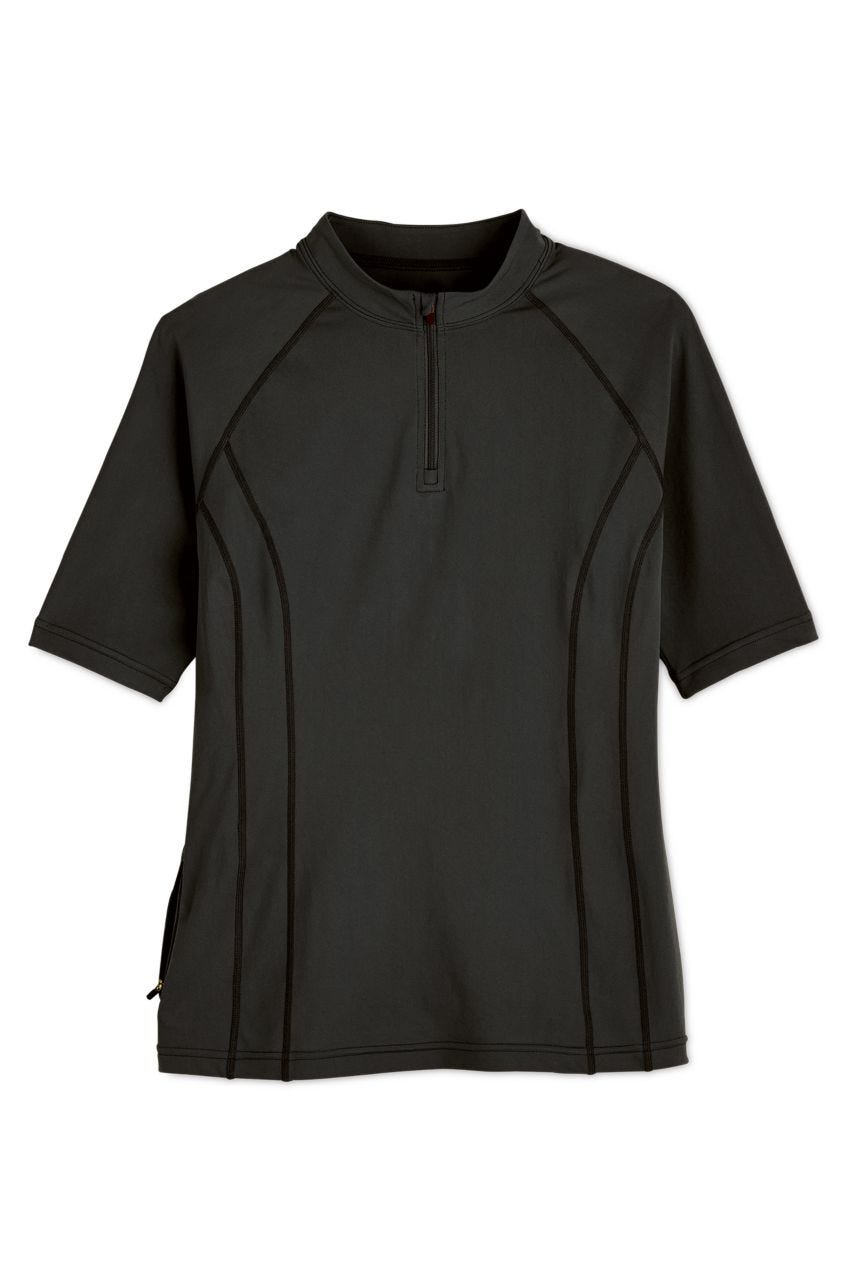 Women's Freestyle Short Sleeve Rash Guard | Black