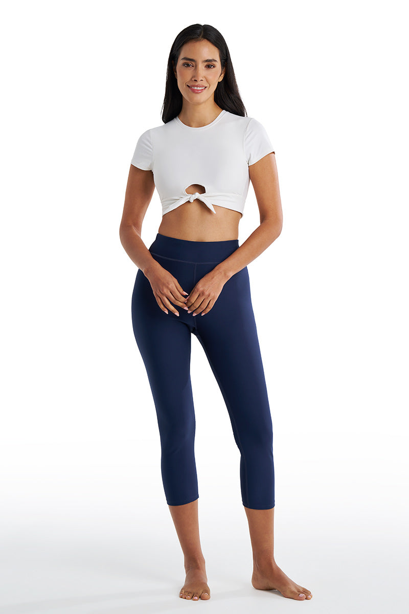 Women's Deep Water Swim Capris | Navy