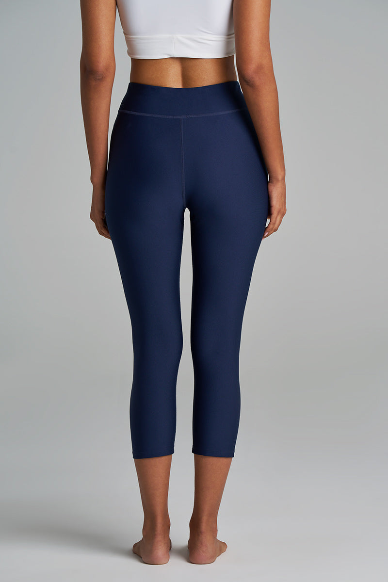 Women's Deep Water Swim Capris | Navy