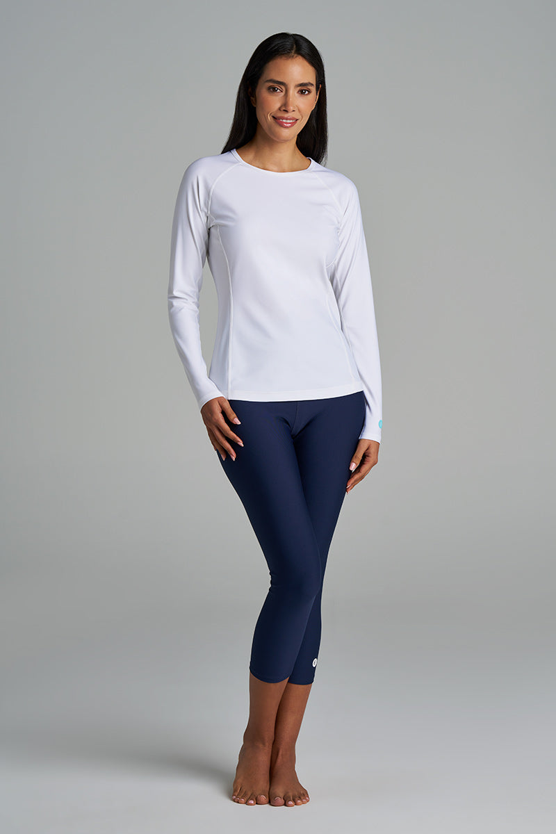 Women's Deep Water Swim Capris | Navy